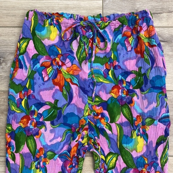 Vintage Adini Drawstring Pants Kidcore Gauze - Picture 2 of 13